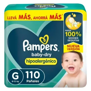 Pampers Baby Dry Pack Mensual G x 110u