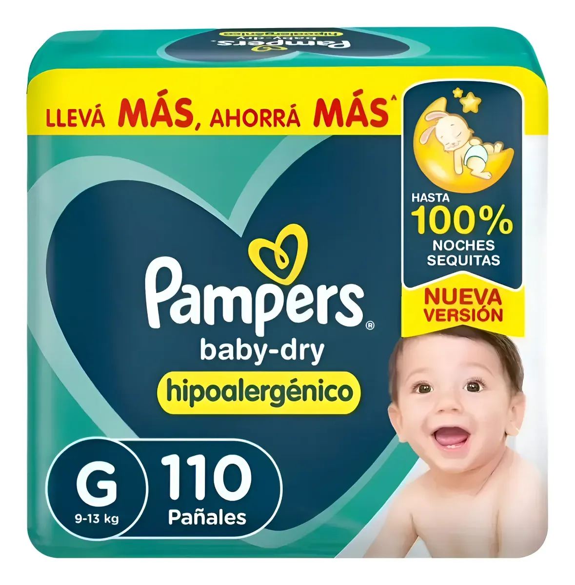Pampers Baby Dry Pack Mensual G x 110u