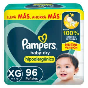 Pampers Baby Dry Pack Mensual XG x 96u