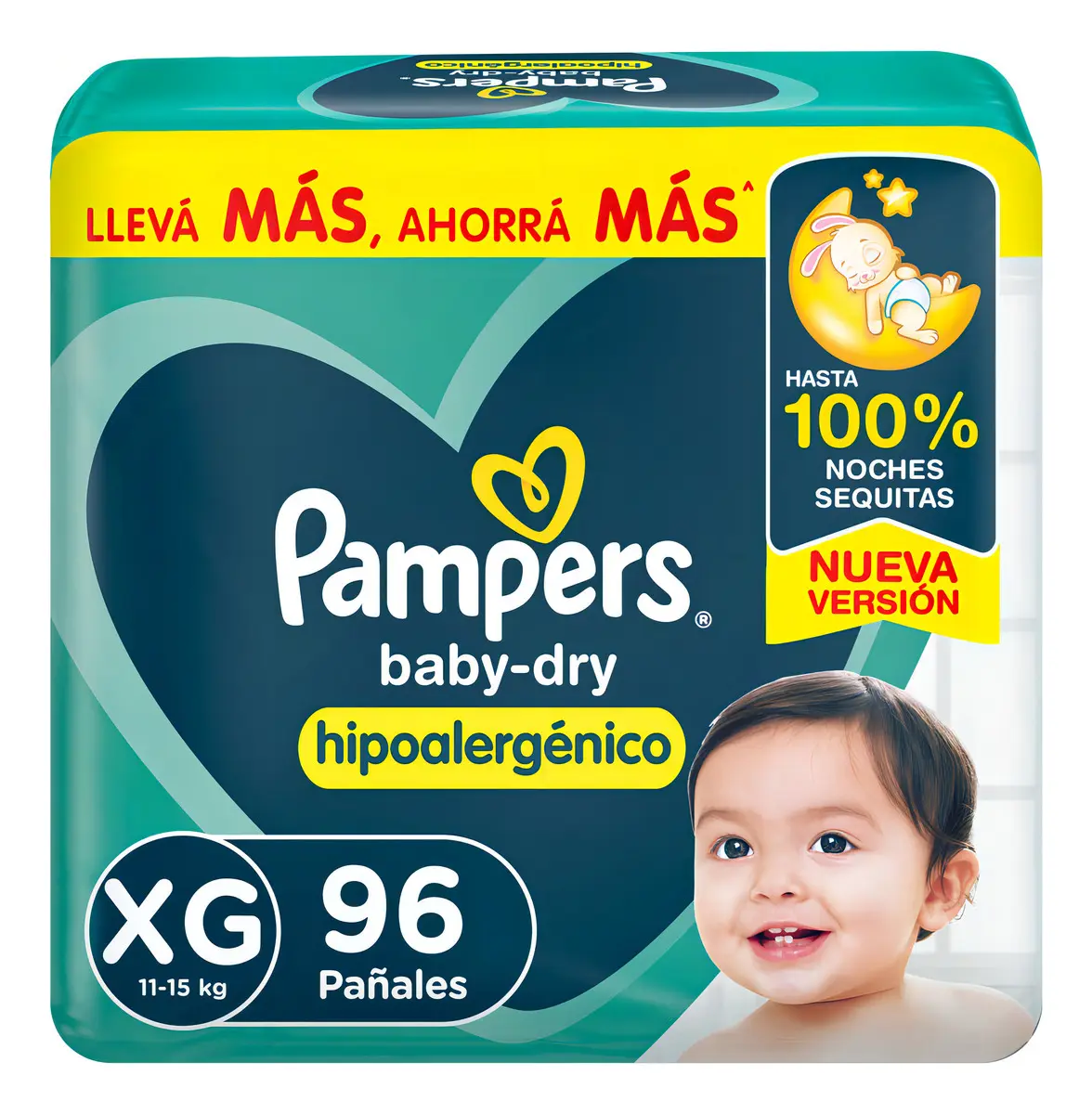 Pampers Baby Dry Pack Mensual XG x 96u