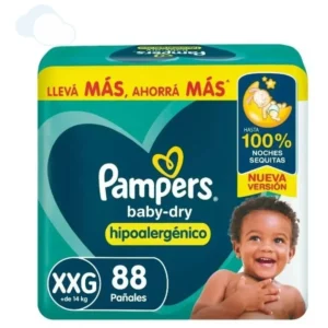 Pampers Baby Dry Pack Mensual XXG x 88u